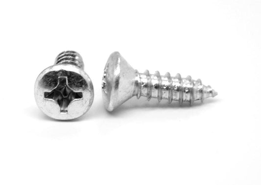 #6-18 x 1/2 Sheet Metal Screw Phillips Oval Head Type A Stainless Steel 18-8 WRF9_W5RGT67